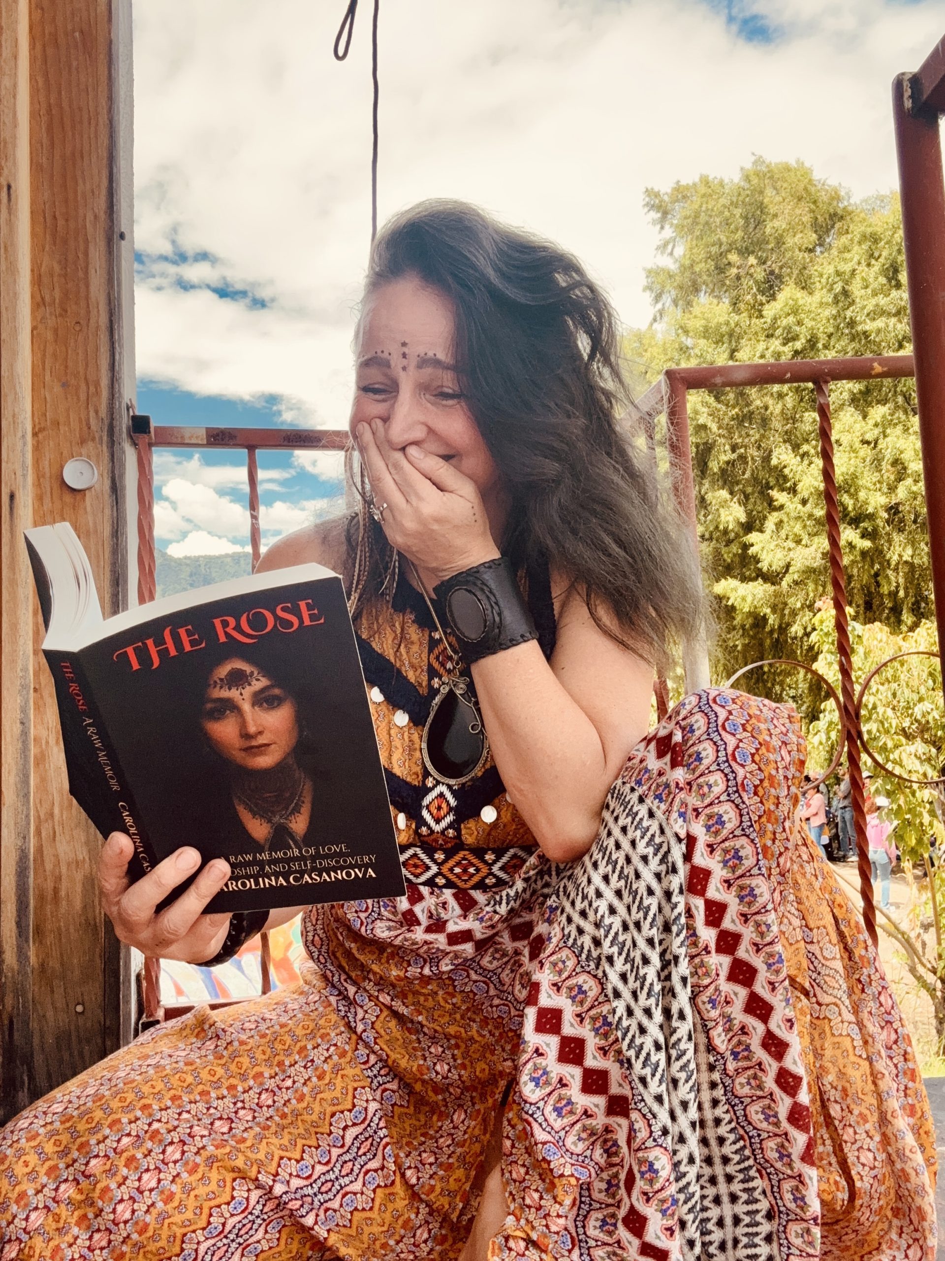 Carolina Casanova reading The Rose - A Raw Memoir of Love, Friendship, and Self-Discovery.