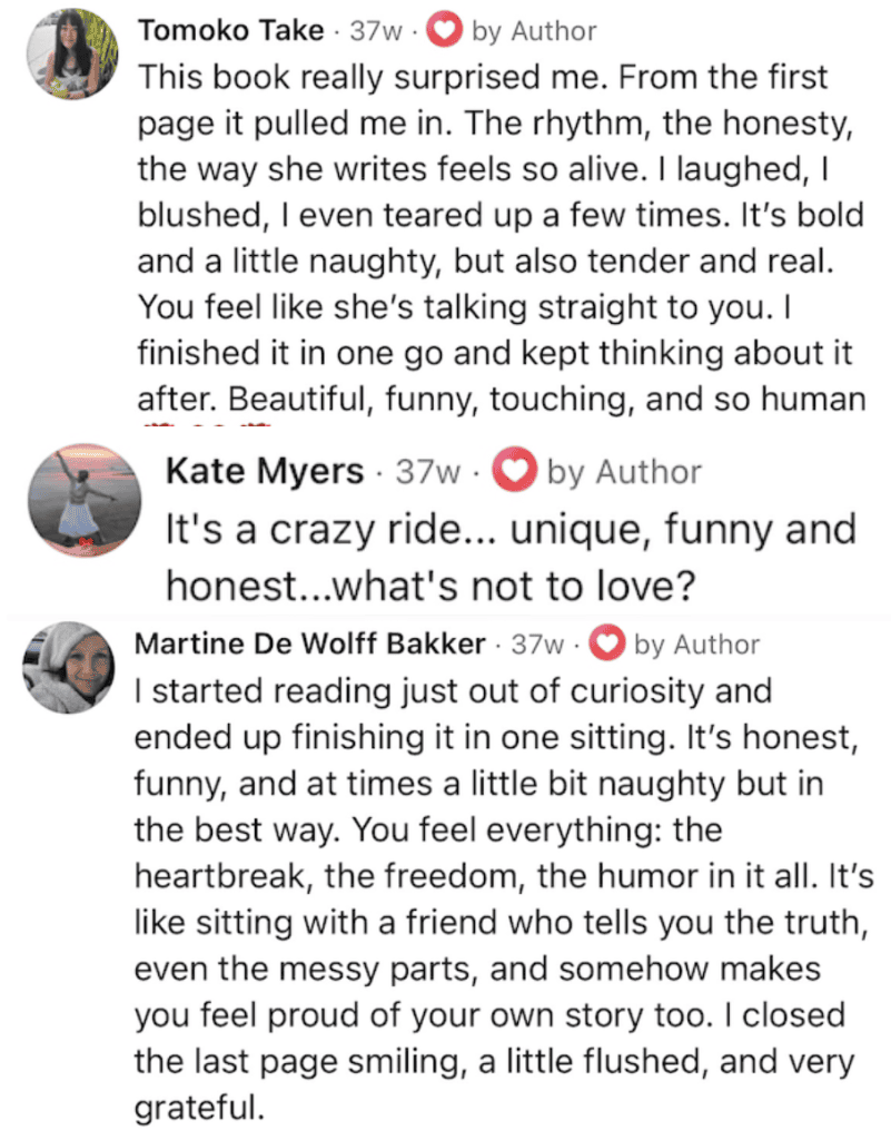 Reviews on Instagram of The Rose written by Carolina Casanova.